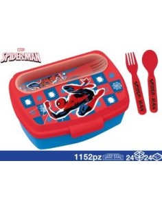51309 PORTAPRANZO SPIDERMAN CON POSATE