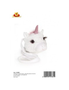 24381 BORSETTA UNICORNO PELUCHE CIGLIA LUNGHE