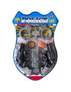 9678 BLISTER POLIZIA 2 PISTOLE CON MANETTE