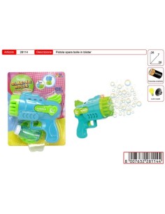 28114 PISTOLA SPARA BOLLE MILIONI DI BOLLE PILA