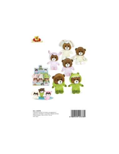 24378 ORSETTO CON PIGIAMA PELUCHE CM25