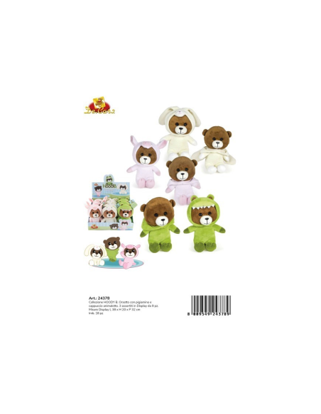 24378 ORSETTO CON PIGIAMA PELUCHE CM25